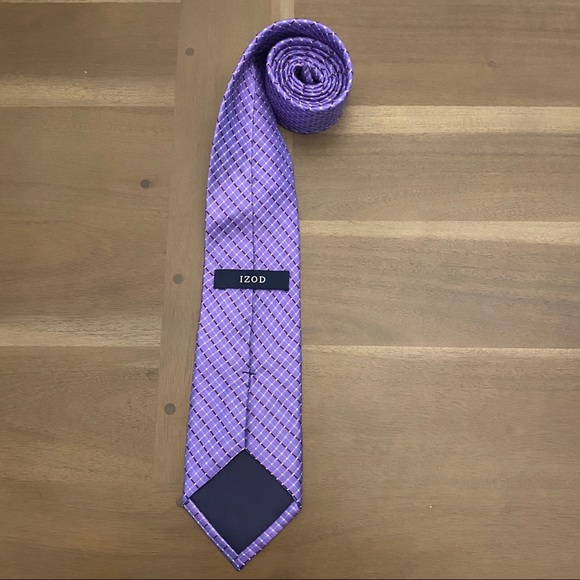 Izod Purple Tie - Picture 3 of 4
